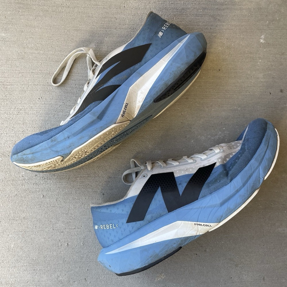 New Balance FuelCell Rebel Men's 10.5 Low Top Sneakers Blue/White/Black *READ